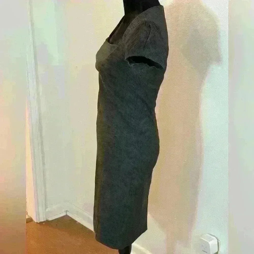 Lovely Day Dark Grey Cold Shoulder Midi Dress - Image 4