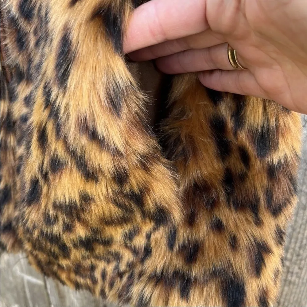 EUC J. Crew Faux Fur Zip Front Vest - Image 6