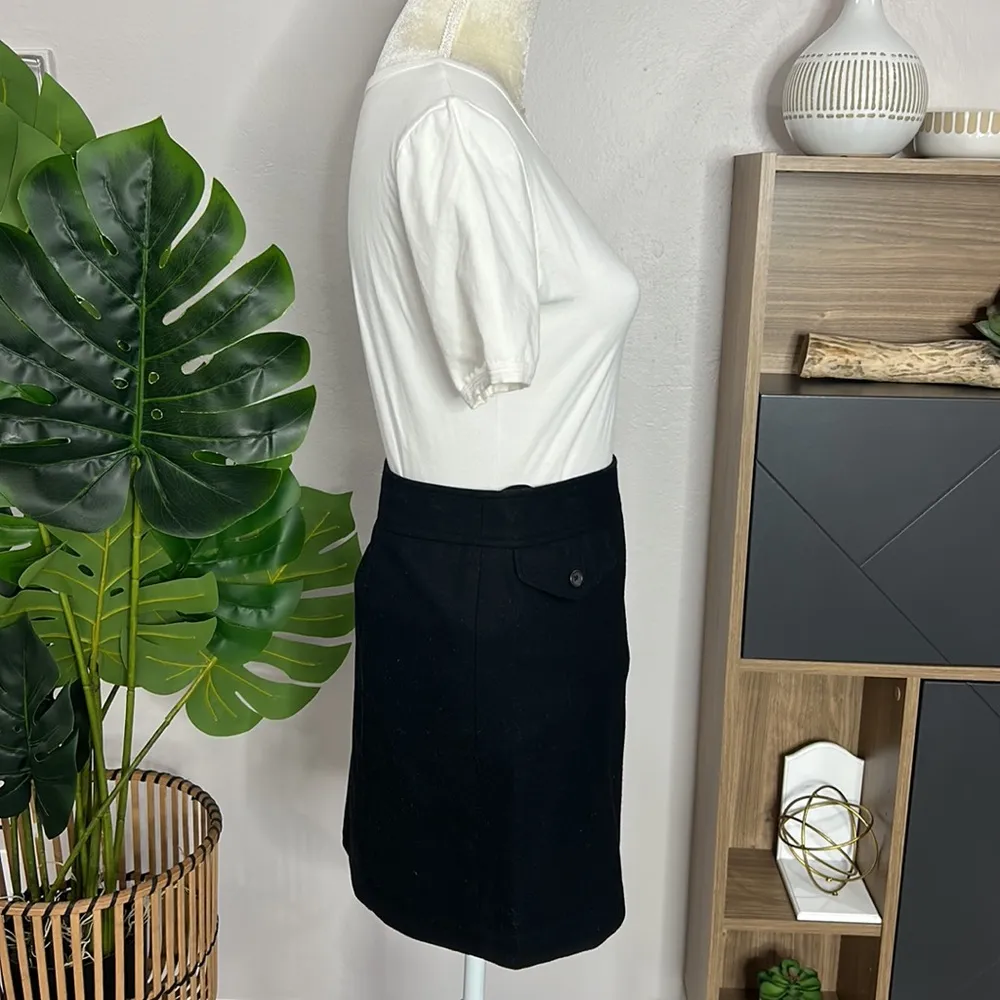 Banana republic •wool cashmere blend mini skirt with faux pocket - Image 2