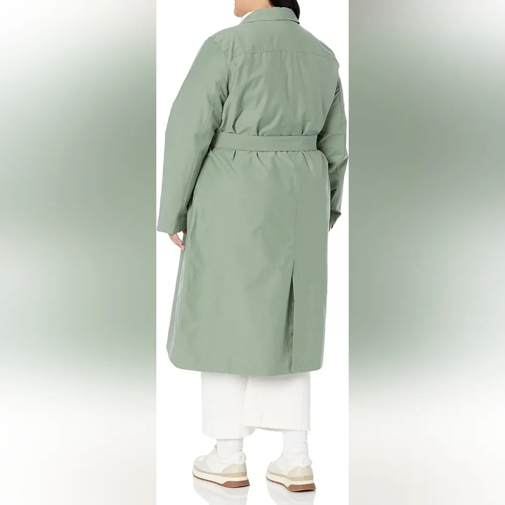 6X SOLD OUT Amazon Aware / Amazon Essentials Water Repellant Trench Coat Green Size undefined - Image 3