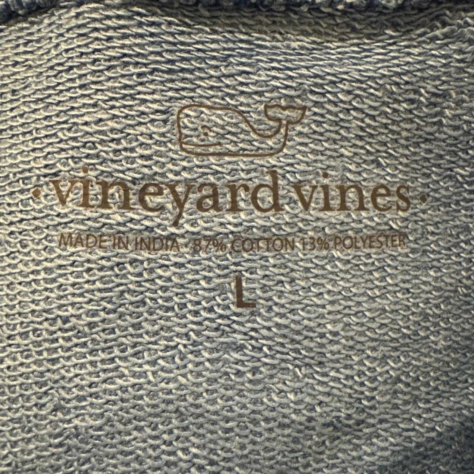 Vineyard Vines Sweatshirt Womens Large Blue Pullover Funnel Neck Outdoor Casual - Image 3