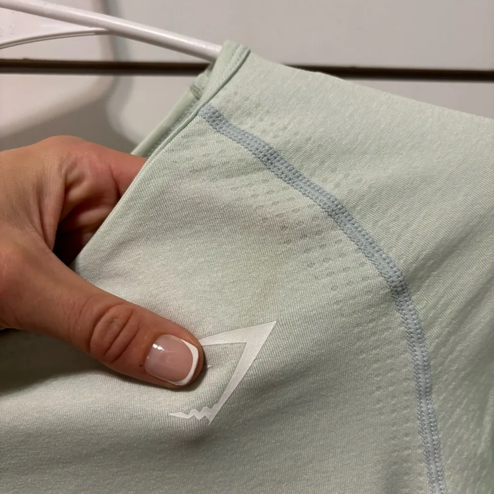 Gymshark Vital Seamless Long Sleeve Crop Top Womens Small Mint Green - Image 7