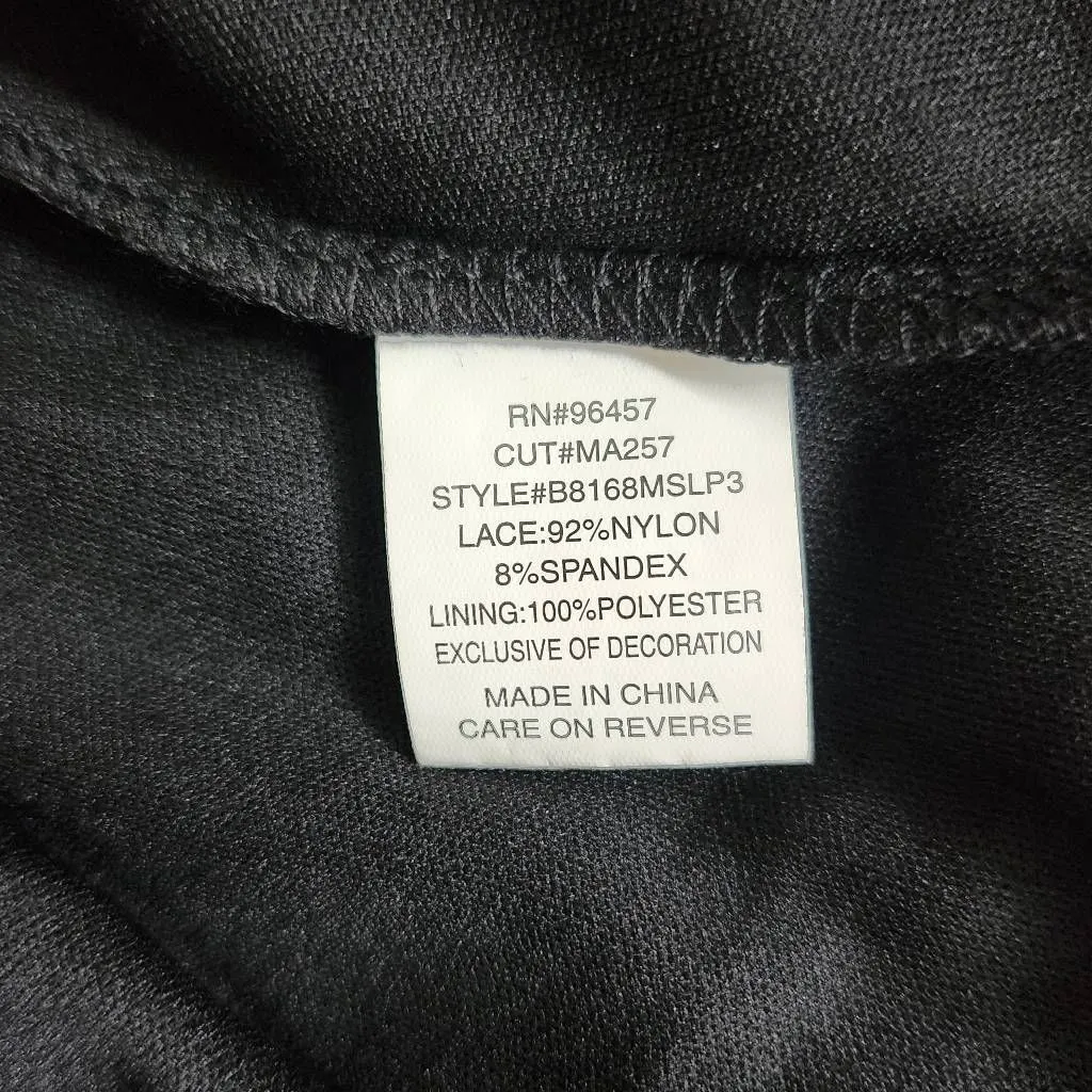 Eyeshadow Black Lace Shift Dress Size Large Black Lace Wedding Guest Dress - Image 8