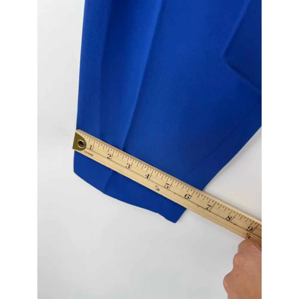 NEW Boden Dress Pants Women 2 Cobalt Blue Paper Bag Waist Versatile Comfort - Image 10