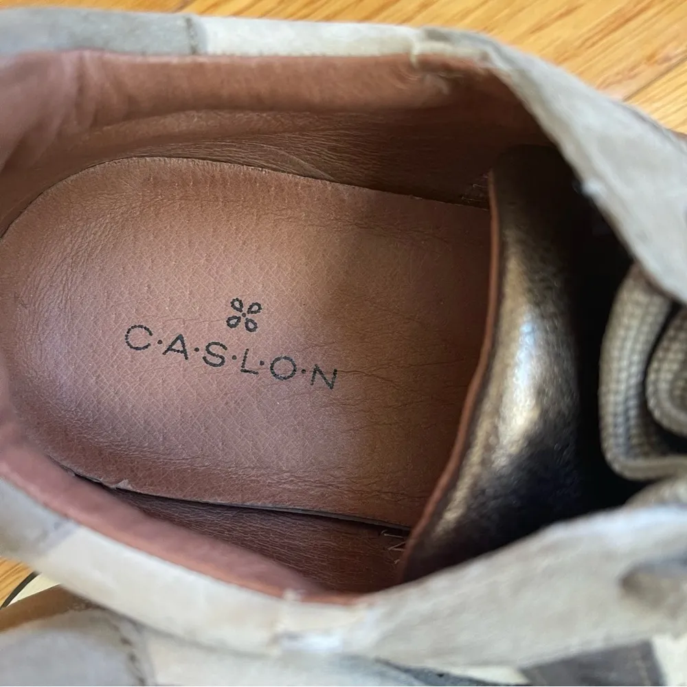 Caslon Retro Low Top Lace Up Leather Upper Metallic Accent Womens Sneakers 8M - Image 7