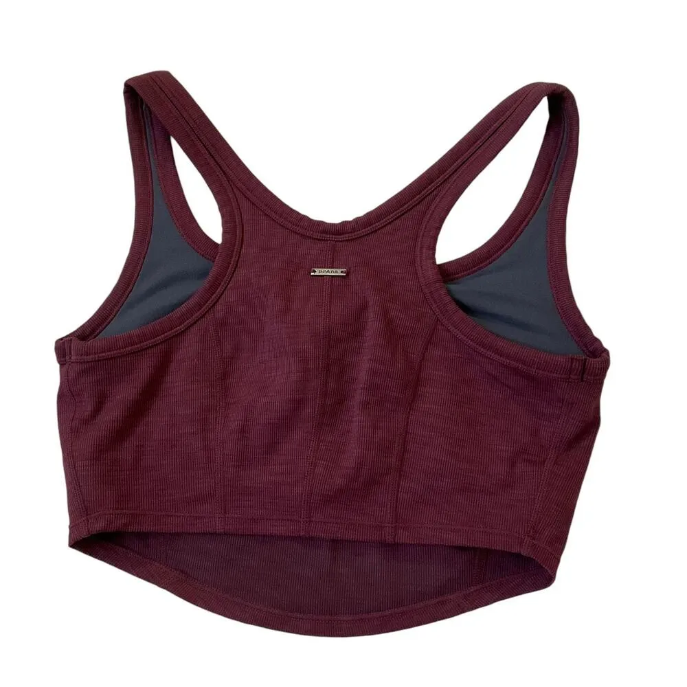 Prana Maroon Pullover Athletic Sports Bra Women Size Small | 54-1 - Image 2