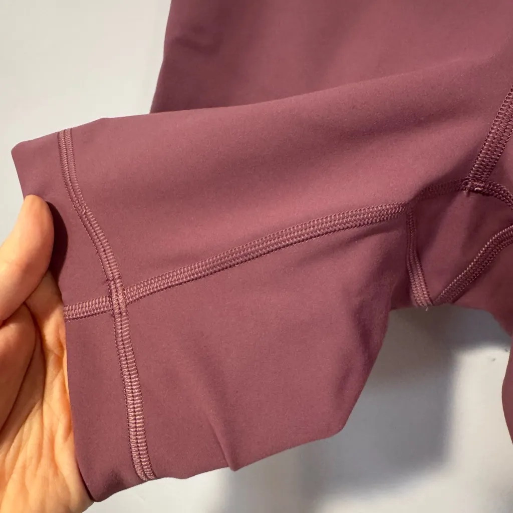 Purple Lululemon wunder train‎ biker shorts - Image 2