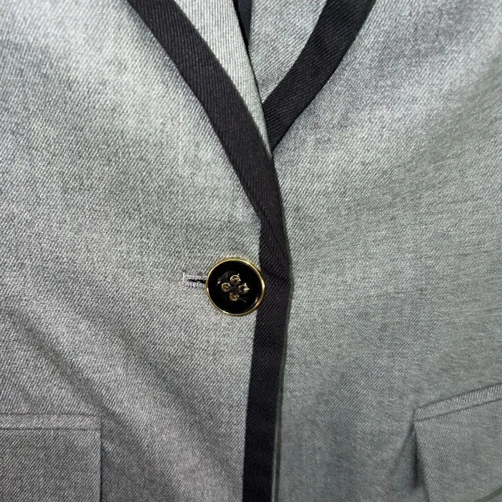 Merona NWT grey and black blazer women’s size 8 - Image 6