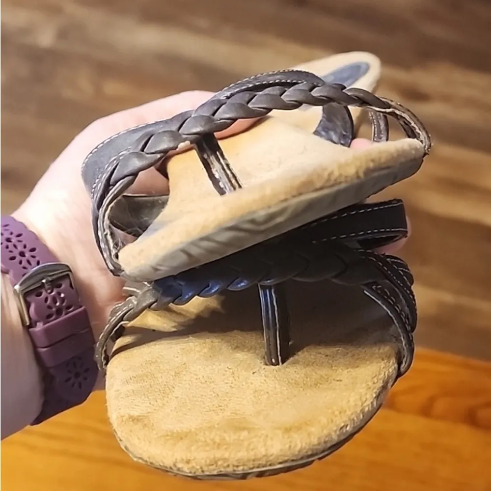 👁️👁️👁️3 for 12$👁️👁️👁️Women's Union Bay Brown Braided Sandals-8.5 - Image 6