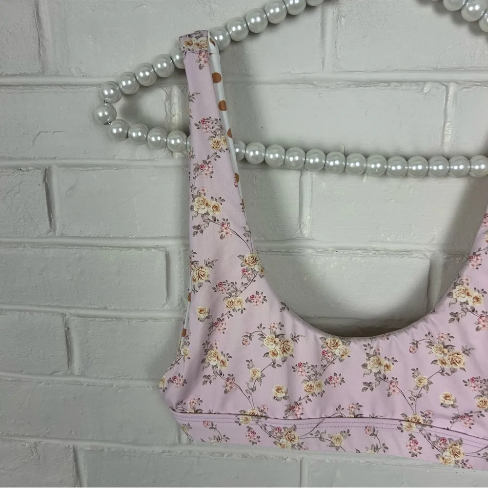 Dippin’ Daisy’s Golden Rose Floral Festival Bikini Top - Image 4