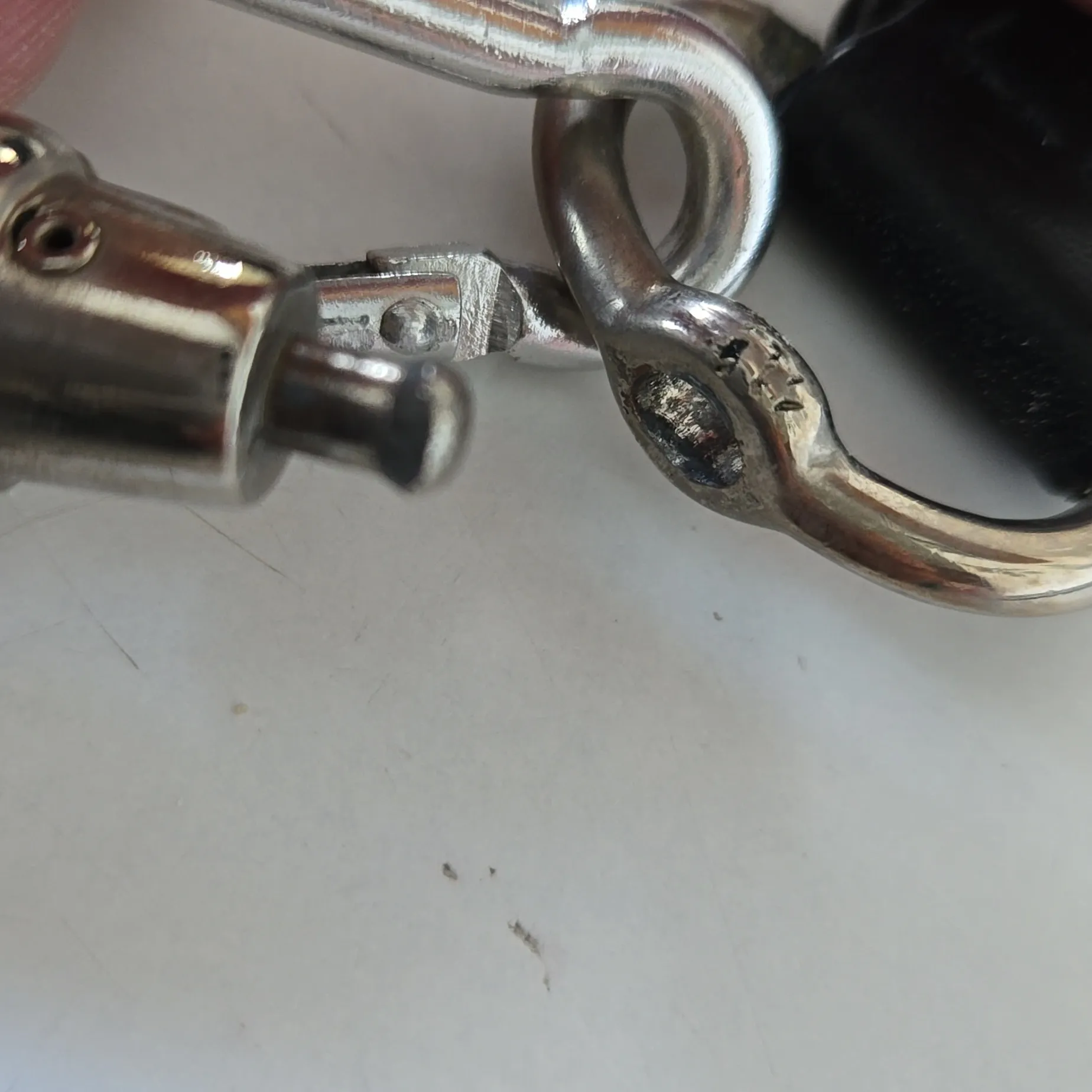 Vintage  black leather shoulder bag. - Image 13