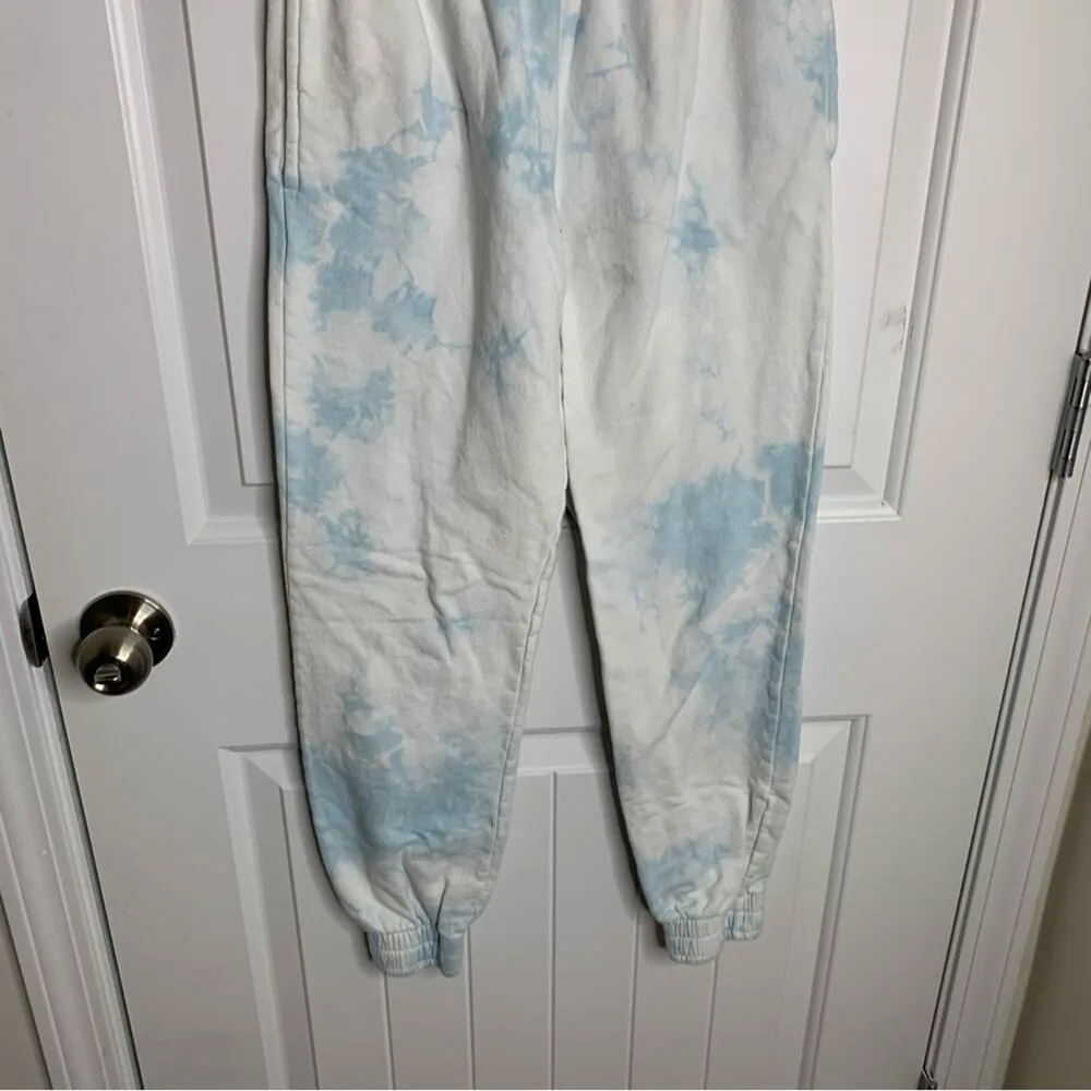 Frankie’s Bikinis blue tie dye jogger pants‎ size small vacation casual - Image 4
