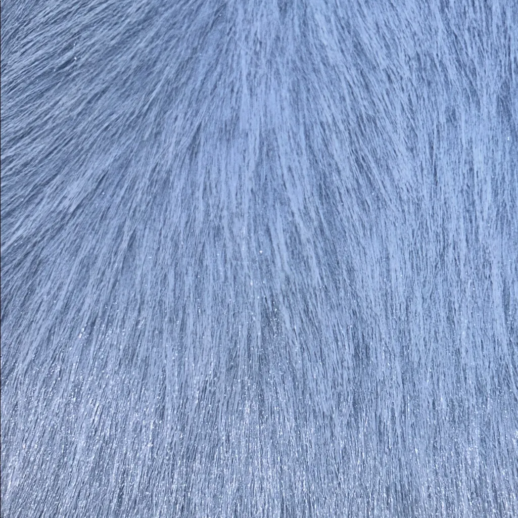 Jason Wu Blue Faux Fur Vest Floral Lined Sleeveless Longline Coat Sz M NEW - Image 4