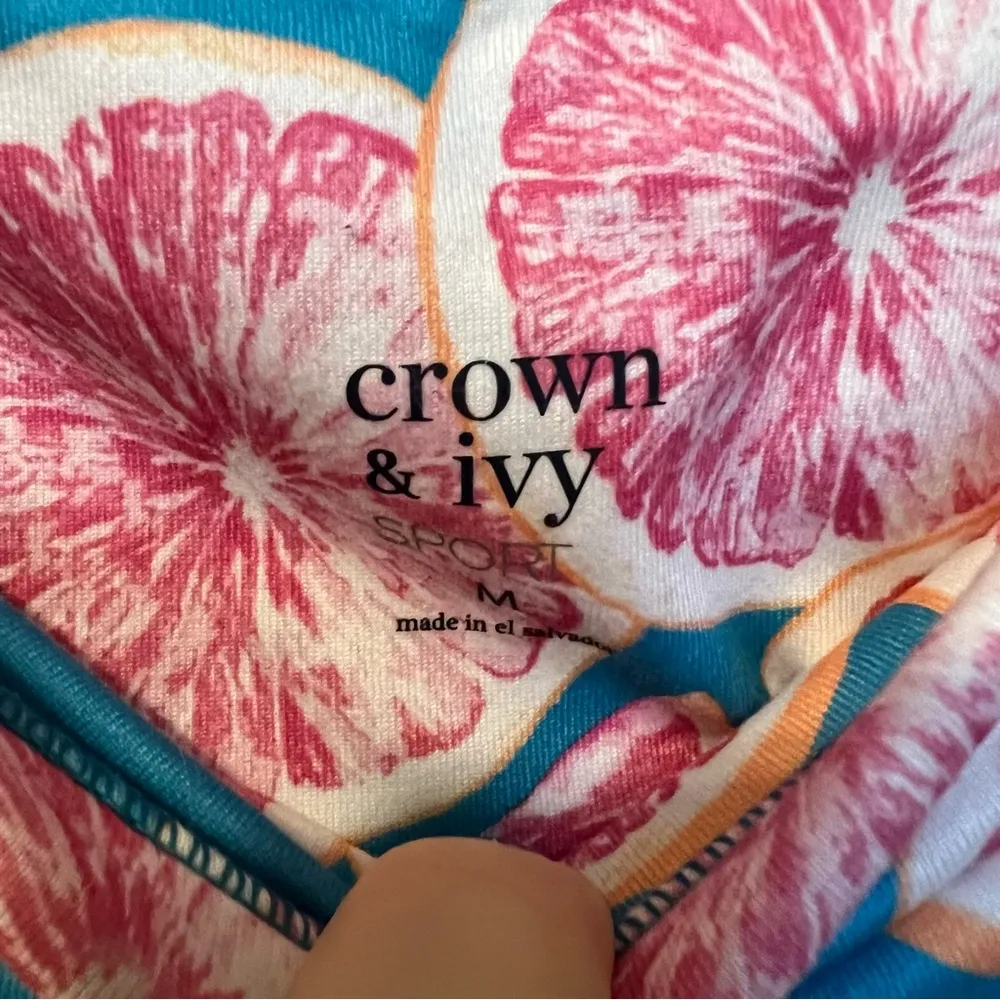 Crown and Ivy sport Turquoise Grapefruit Leggings - Image 5