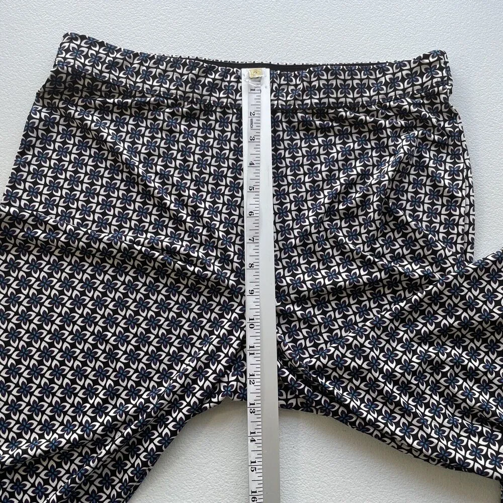 Premise Studio Womens M Wide Leg Pull-On Lounge Pants 31" Inseam Long Tile Print - Image 8