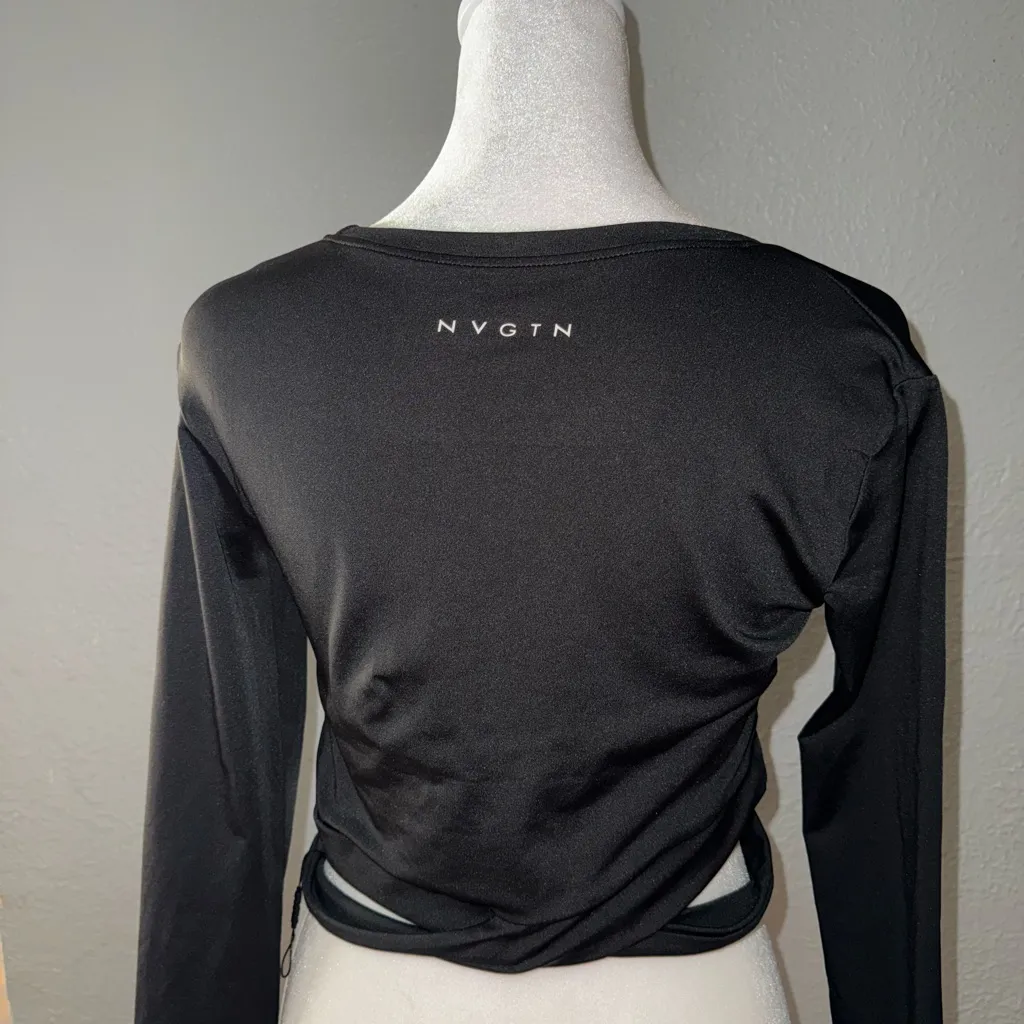 NVGTN Black Cutout Bodysuit - Image 2