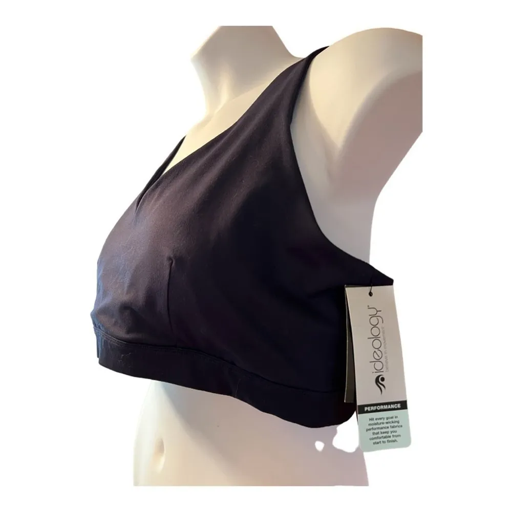 ID Ideology 22X Low Impact Sports Bra - Strappy Back - Indigo Sea Navy Blue NWT - Image 2