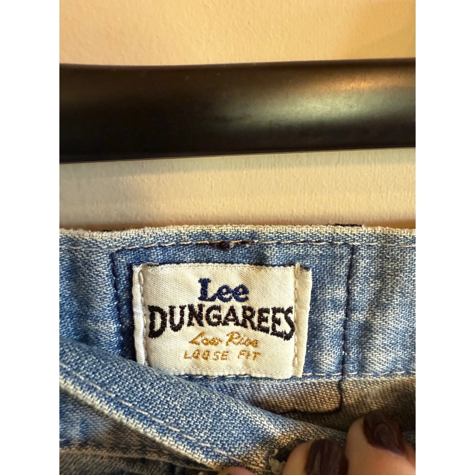 Lee Dungarees Denim Shorts Womens Vintage Can't Bust Em Low Rise Loose Fit - Image 3