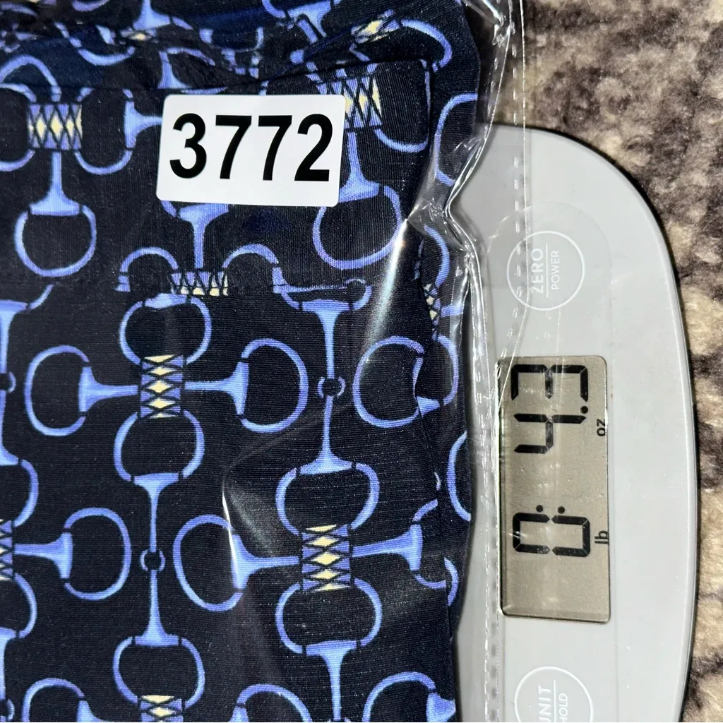 EP Pro Women’s Size 4 Navy Blue Gold Equestrian Horse Bit Golf Skort - Image 6