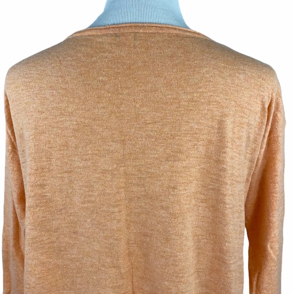 J. Jill Clementine Orange Casual Crew Neck Knit Sweater - Image 6