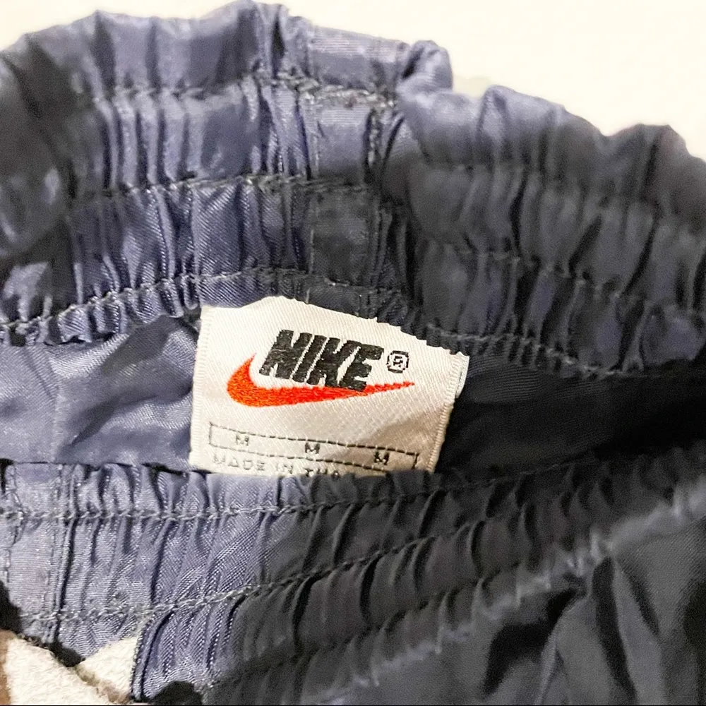 Nike Vintage Womens Medium Blue Wind Athletic Elastic Waist Pants - Image 3
