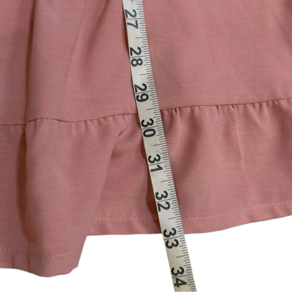 BYFBM Pink Tiered Bell Sleeve Dress Size M - Image 6