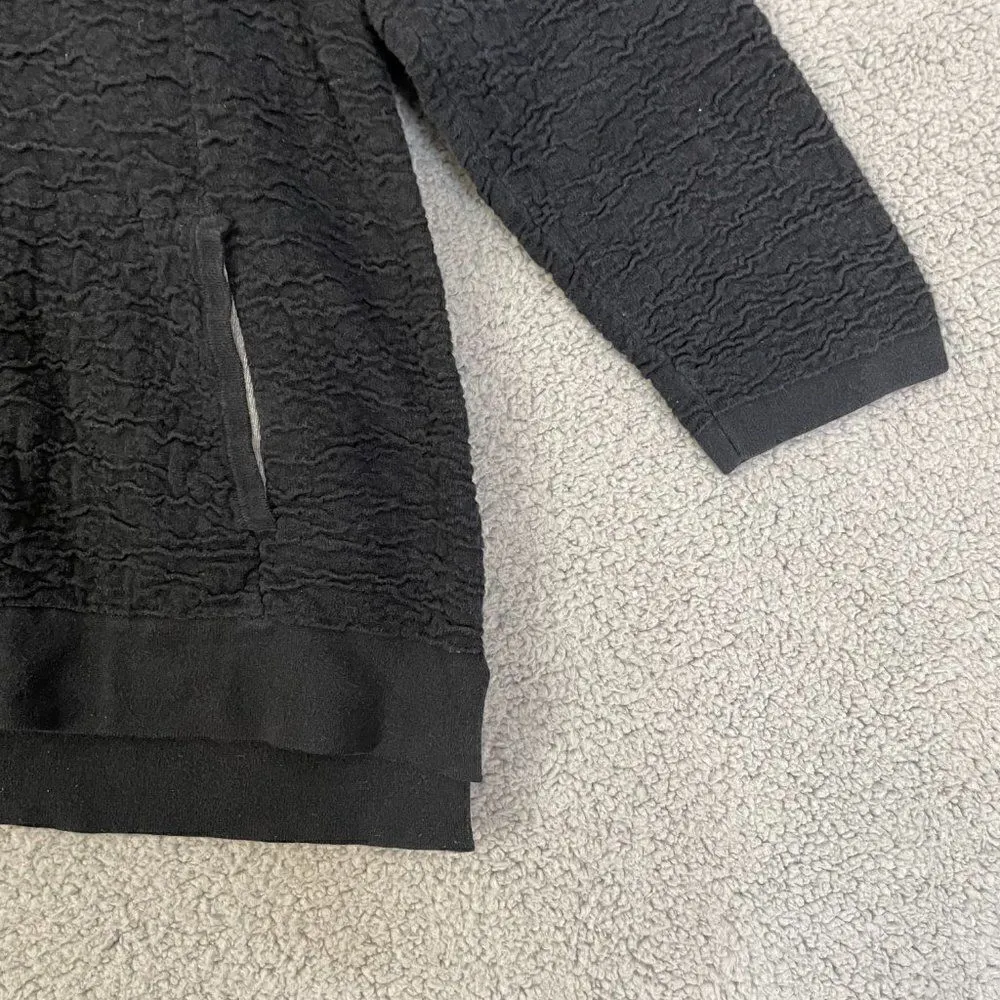 Pure‎ Jill Sweater Women XL Black Textured Pullover Crewneck w/pockets Size undefined - Image 2