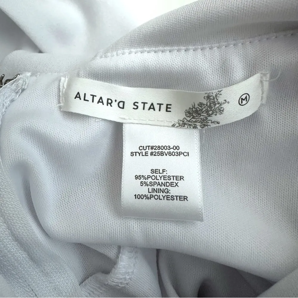 NWT Altar'd State Chic Open Back White Tiered "Holly Dress" - Image 5