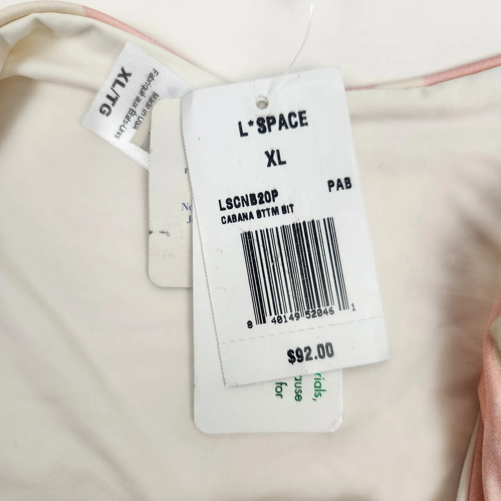 L*Space Cabana Bitsy Bikini Bottom in Paradise Blooms Pink Size XL NWT - Image 6