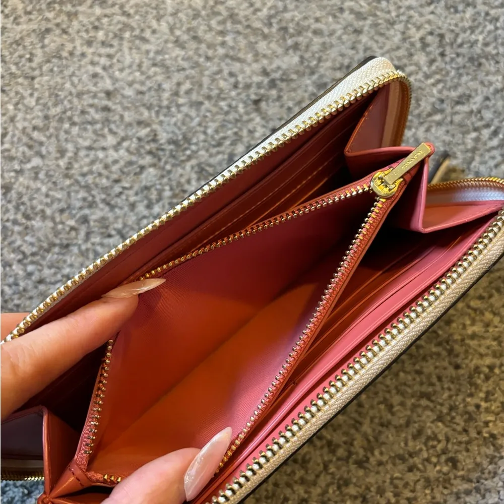 Coach Mini Rose Print Wallet - Image 4