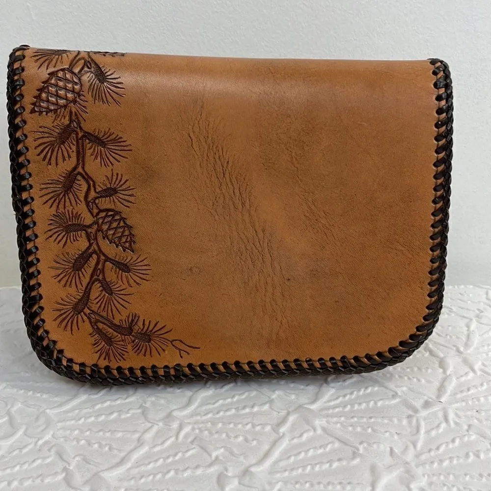 Tooled Leather Embroider bag - Image 3