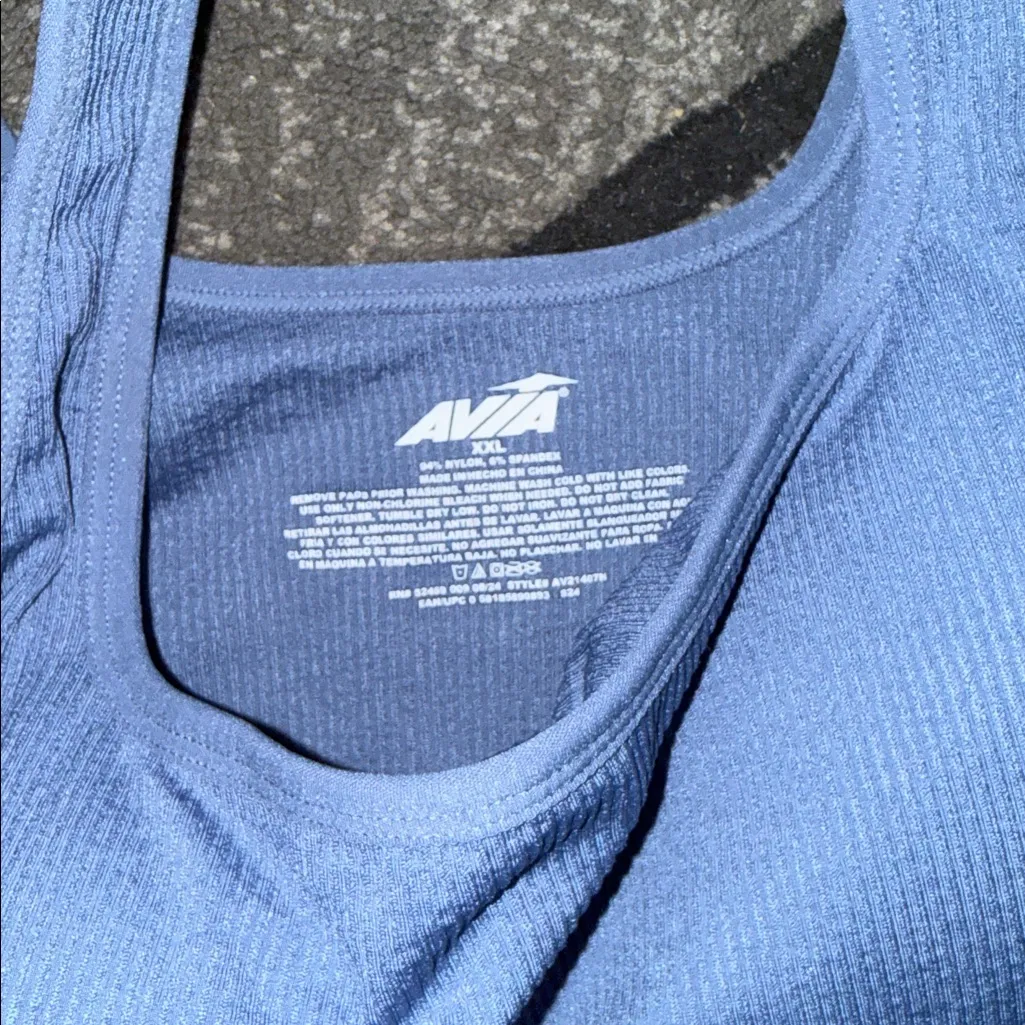 Avia  Women's Light Blue Sports Bra - Image 2