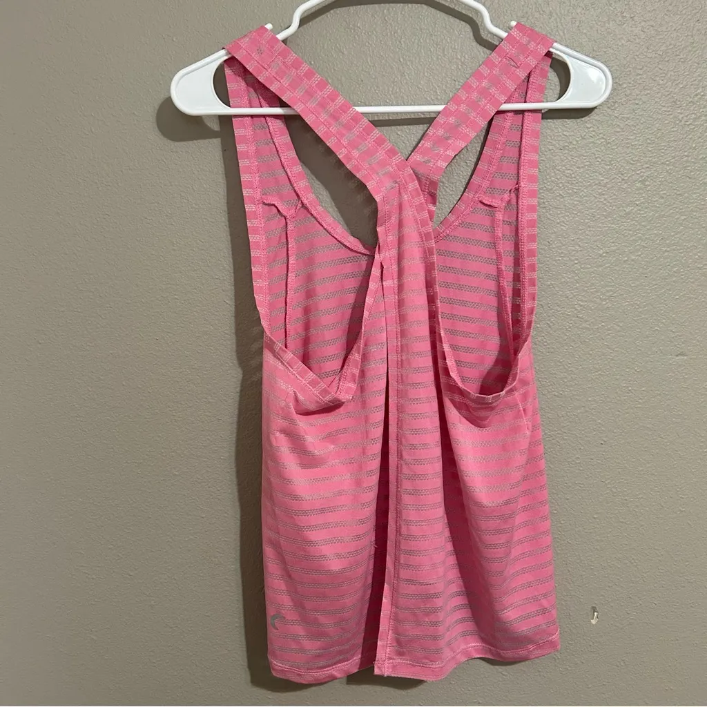 Zyia Active Nimbus pink open split back tank top women’s size medium - Image 7
