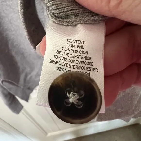 WAYF Gray Casual Crew Neck‎ Sweater Long Sleeve Knit Pullover Size L - Image 4