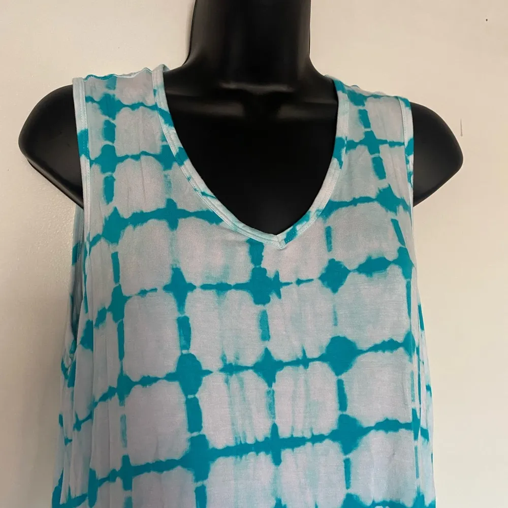 LANDS ENDS BLUE TANK TOP SIZE SMALL SPRING SUMMER TOP - Image 2