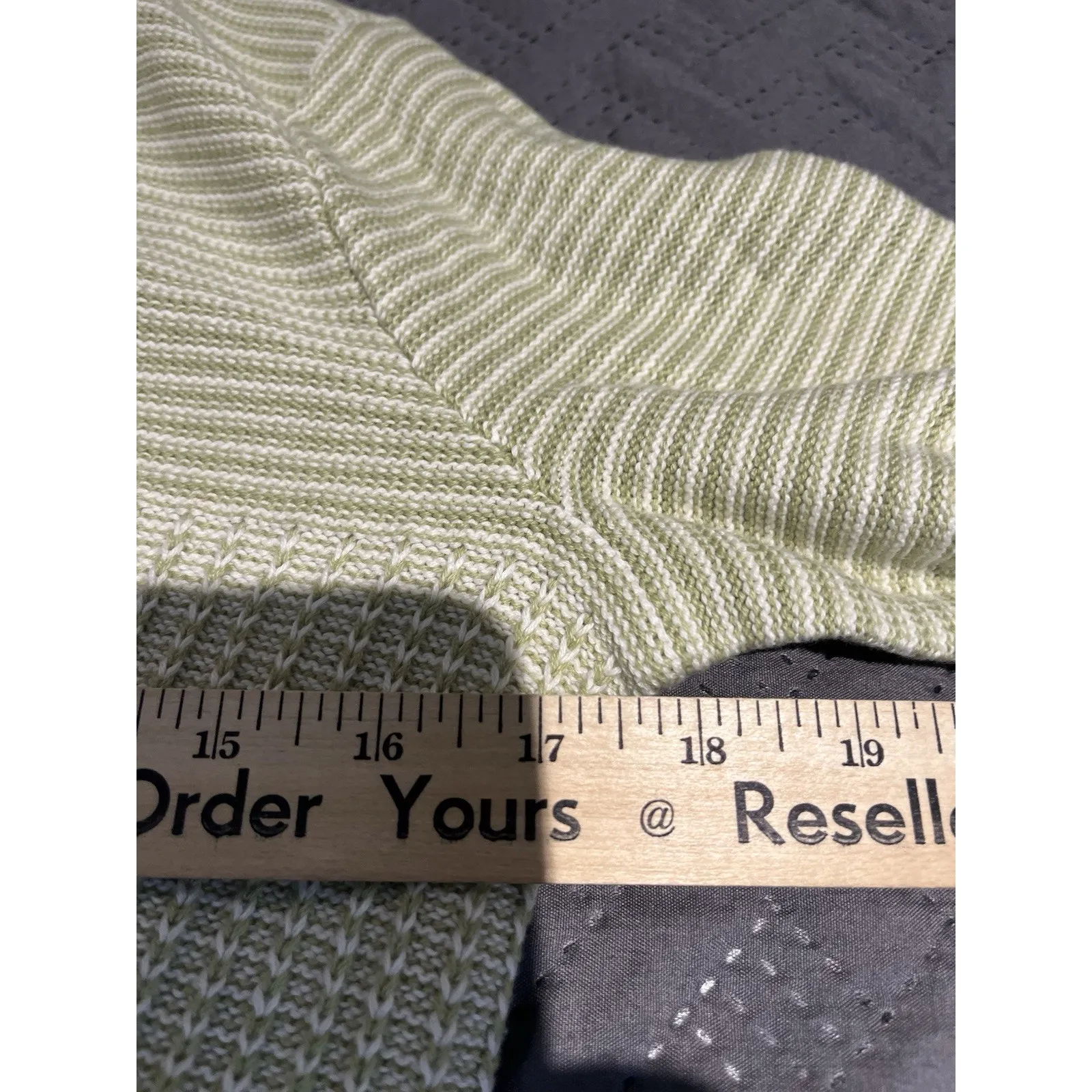 Liz Claiborne women's S Acacia Green 1/4 zip long sleeve sweater NWT - Image 5