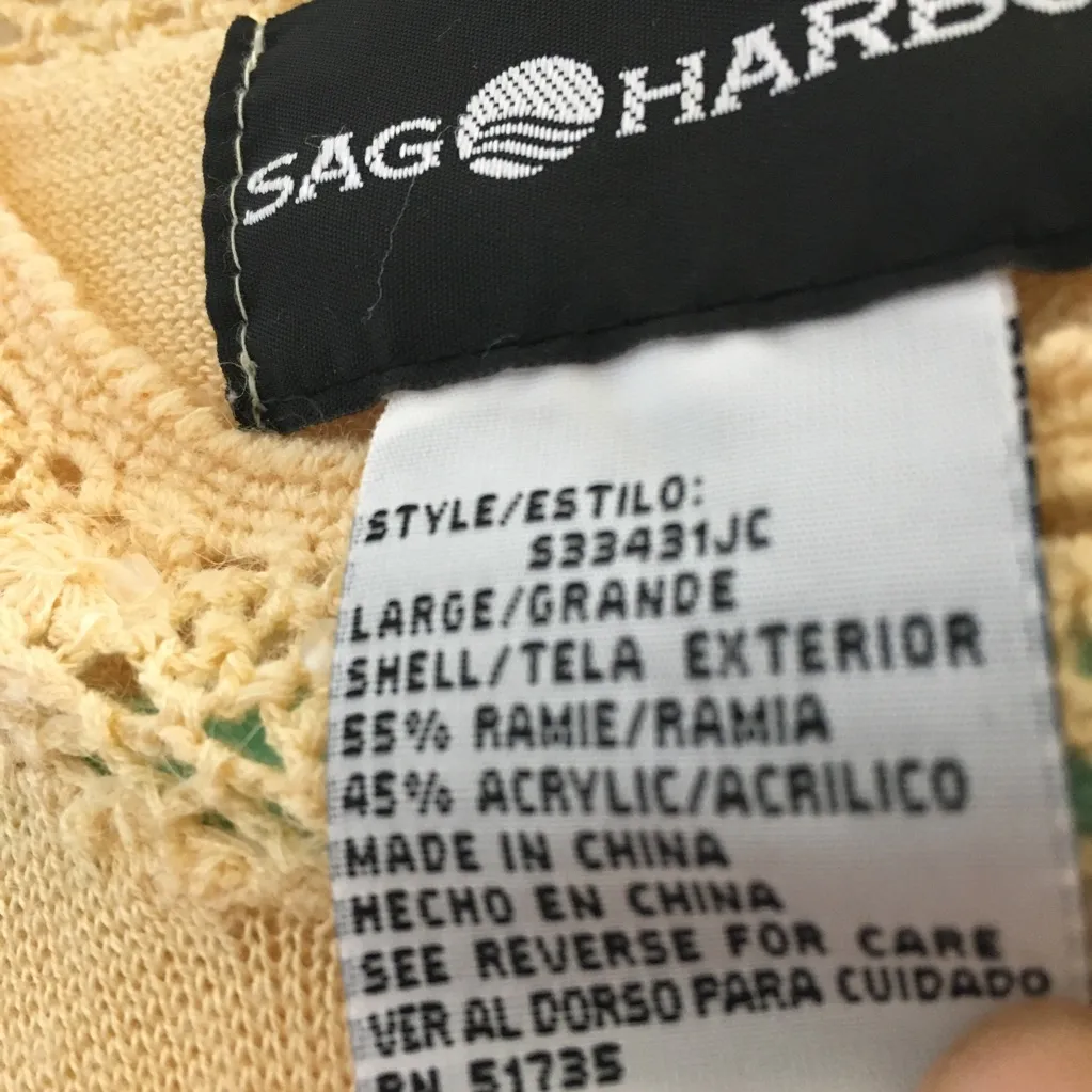 FINAL MARKDOWN Ladies sag harbor knit top large - Image 4