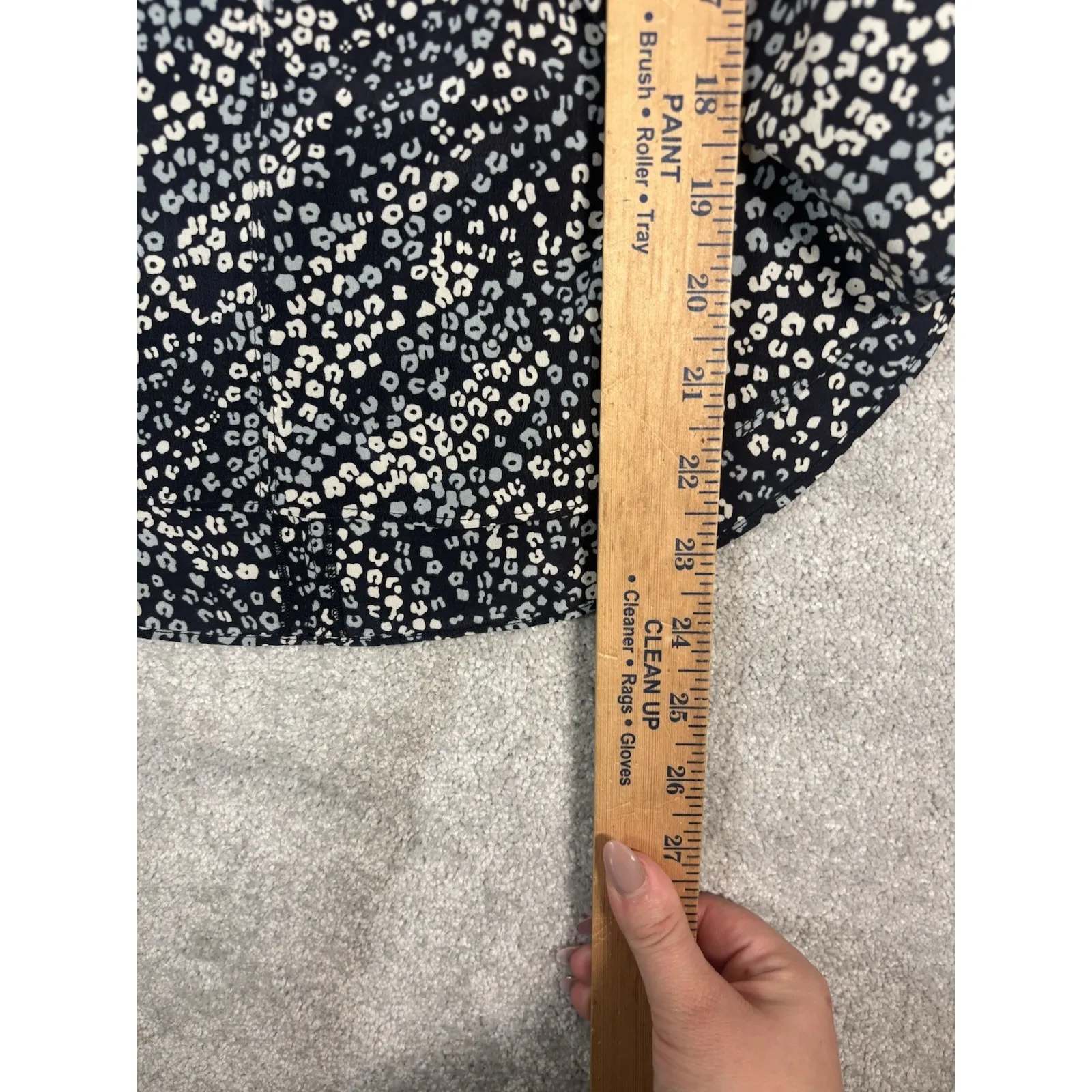 Rag & Bone Danise Silk Blouse Leopard Print Floral Abstract Pattern Size 0 NWT - Image 9