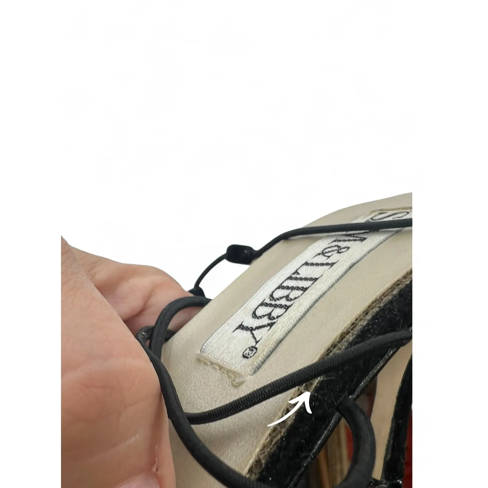 VINTAGE Sam & Libby 90's 1990's 6 Velvet Pump High Heel Kitten Womens Strappy Black - Image 5