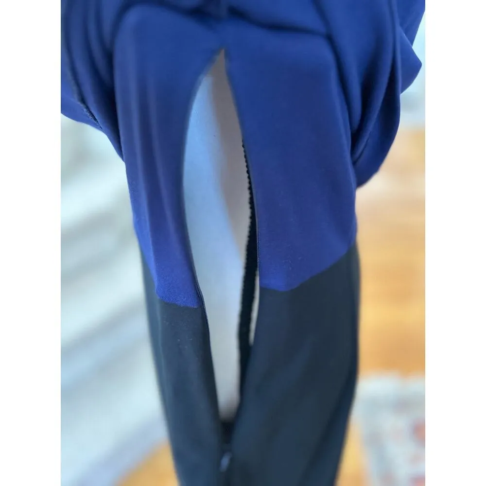 Diane Von Furstenberg Tali Navy & Black Sleeveless Sheath Dress - Image 7