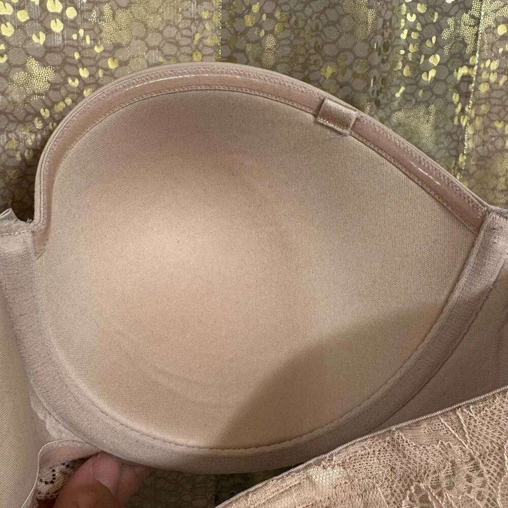 Torrid Bombshell Everyday Strapless Bra Nude Tan 40C - Image 5