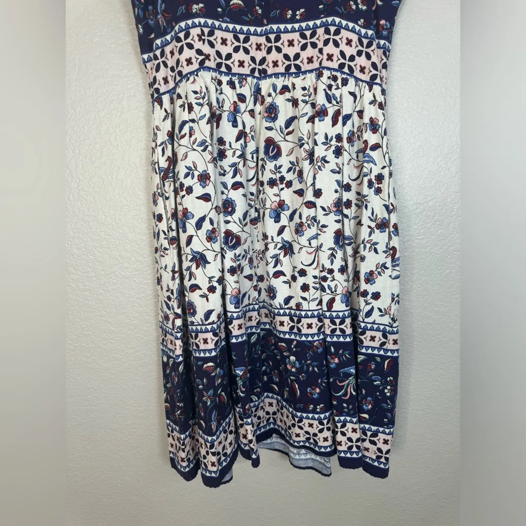 Eliza J Linen Floral Sundress Midi Dress size 8 $148 - Image 13