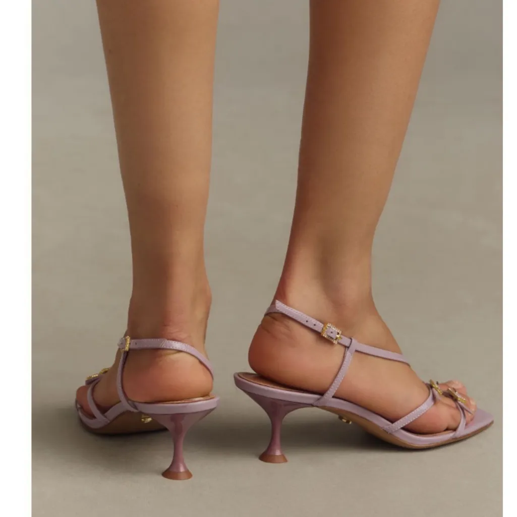 Anthropologie Lola Cruz Asymetrical Buckle Heels New Box - Image 2