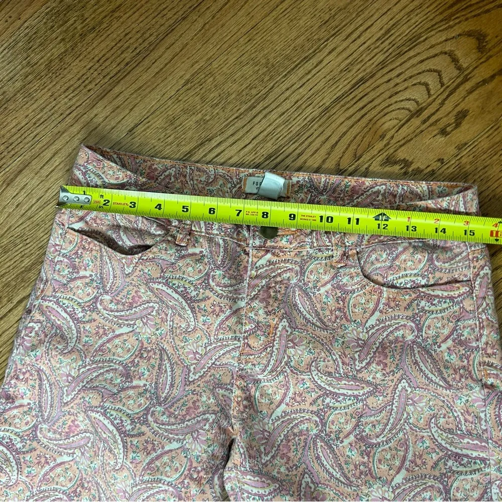 Forever 21 Paisley Floral Skinny Jeans Size 28 - Image 9