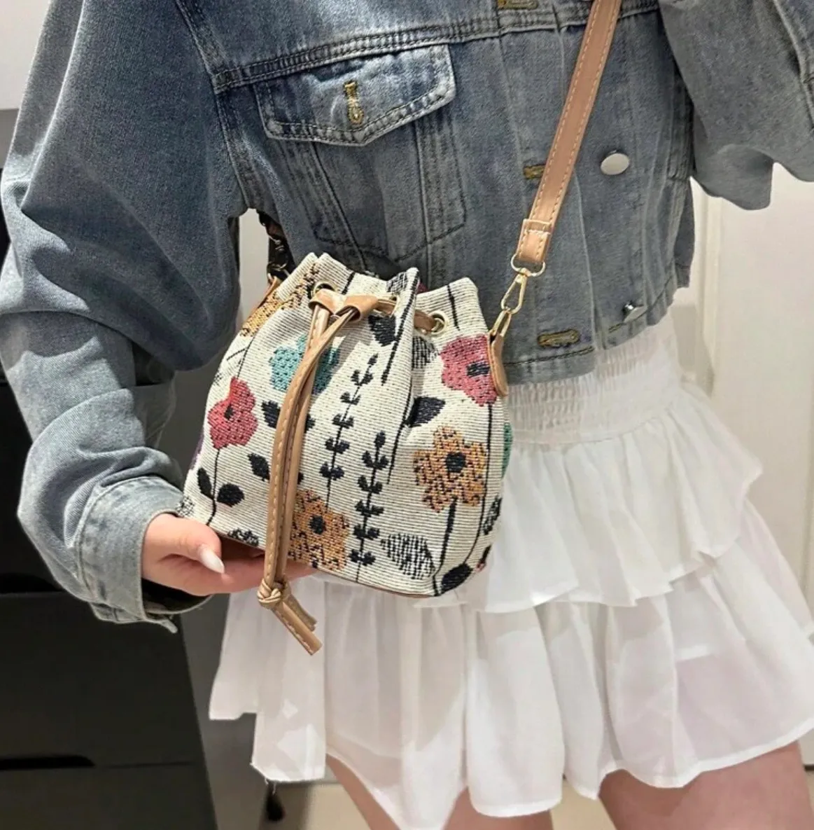 Floral Crossbody Bag Multi - Image 4