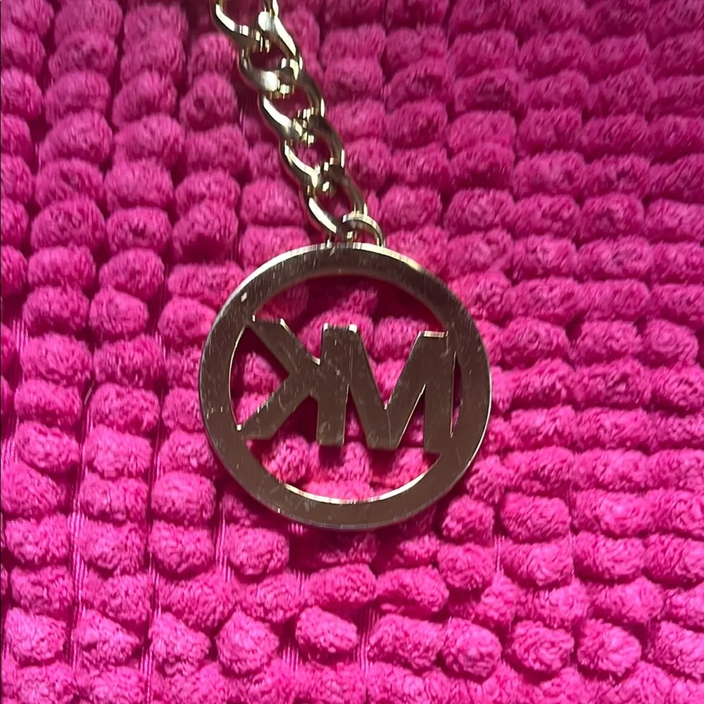 Michael Kors  Gold Logo Keychain Key Charm Medallion - Image 5