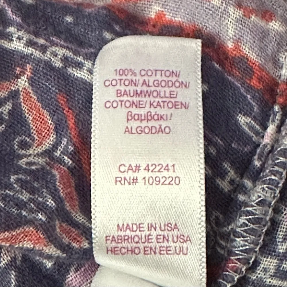 Velvet by Graham & Spencer Women’s Size S Blue Paisley Print Flowy Tank Top - Image 7