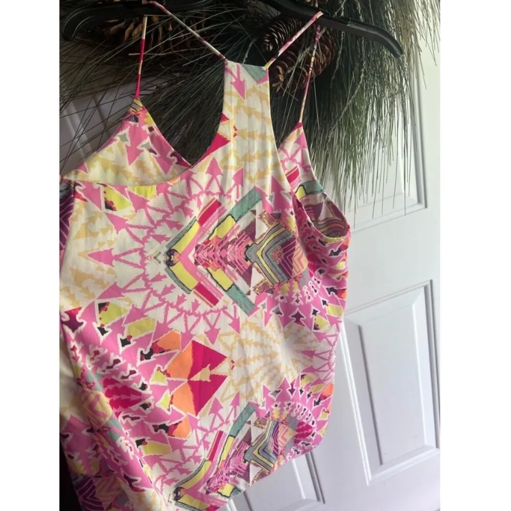 Newbury Kustom  Aztec Patterned Racer back Tank Top Size Medium - Image 8