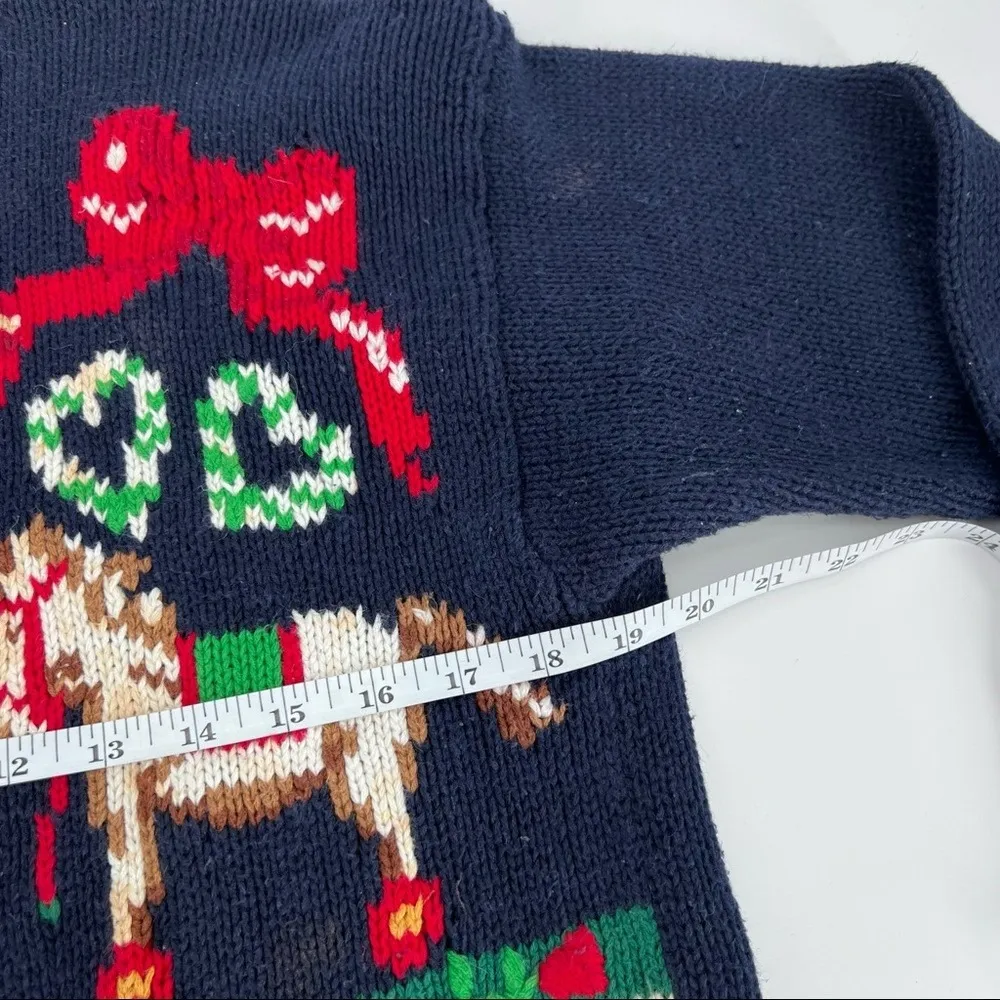 Alexandra Bartlett Christmas cardigan sweater small‎ Ugly Black - Image 11