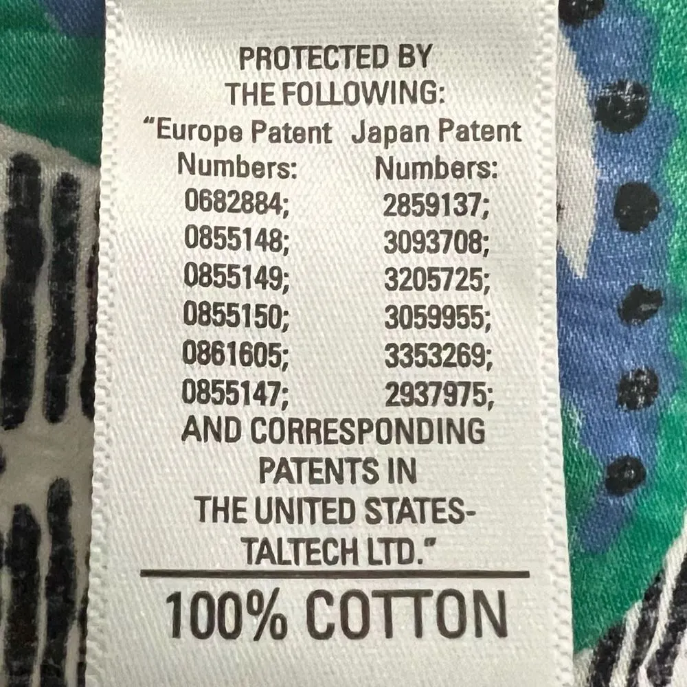 Paperwhite Made in Italy Geometric Print Button Down Collar Shirt Size 10 - Image 8